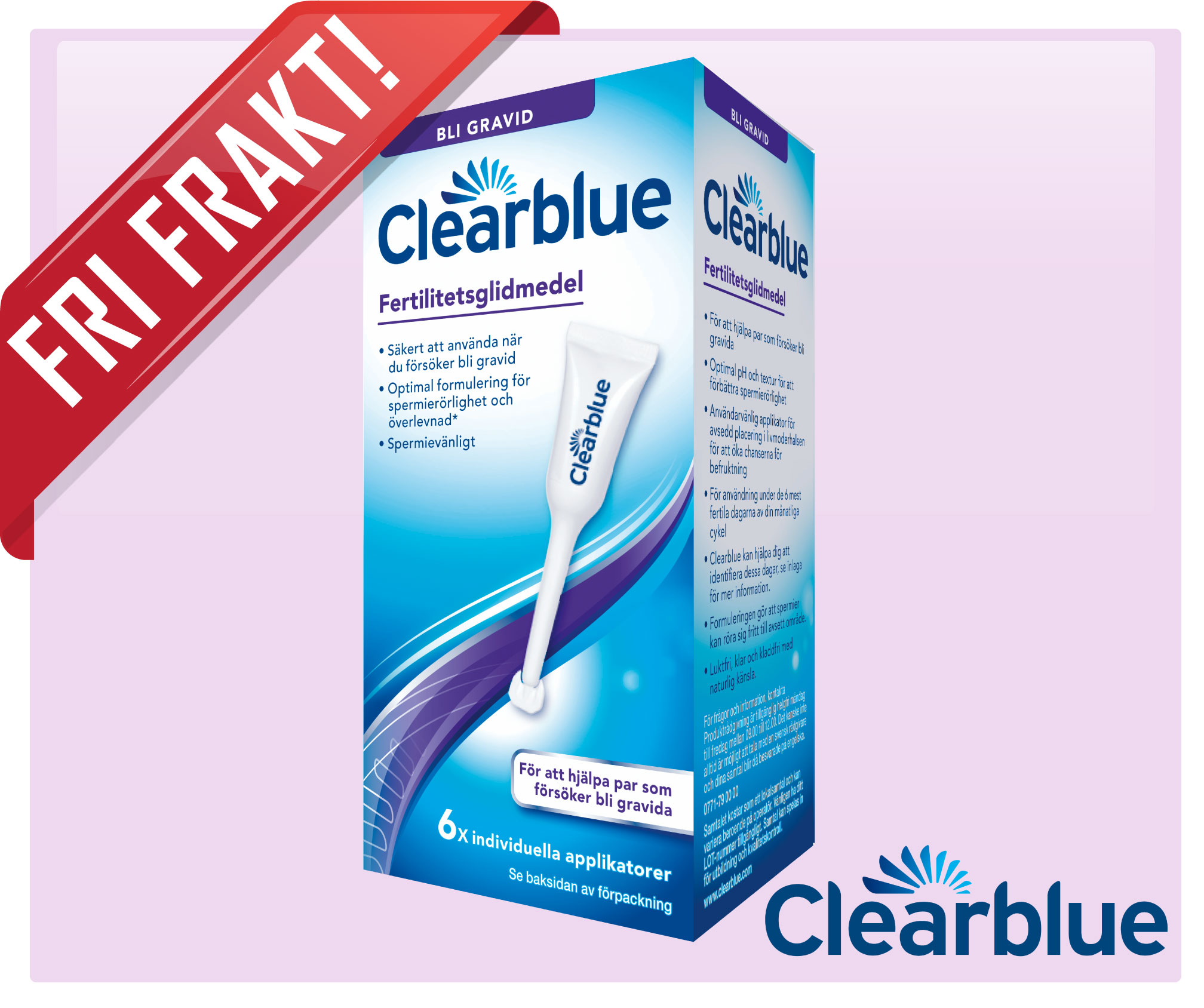 Clearblue fertilitetsglidmedel